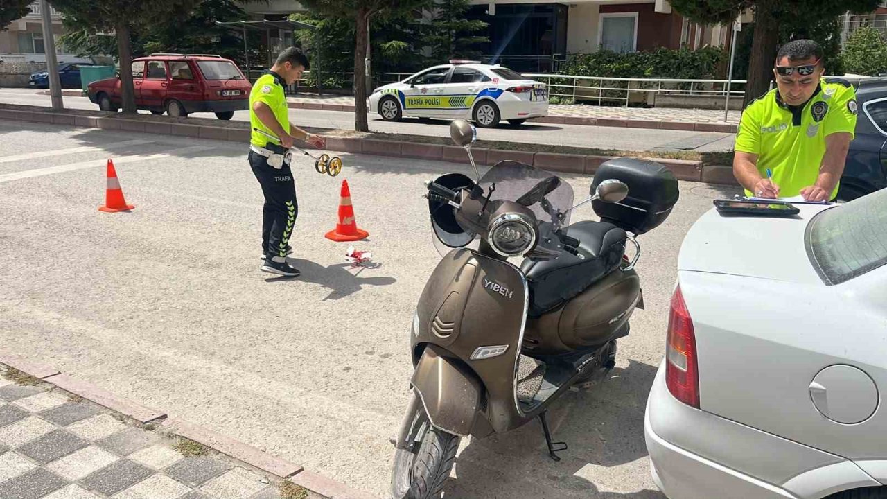 Tavşanlı’da motosiklet kazası, 1 yaralı