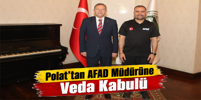 Kars Valisiiya Polat'tan AFAD Müdürüne Veda Kabulü