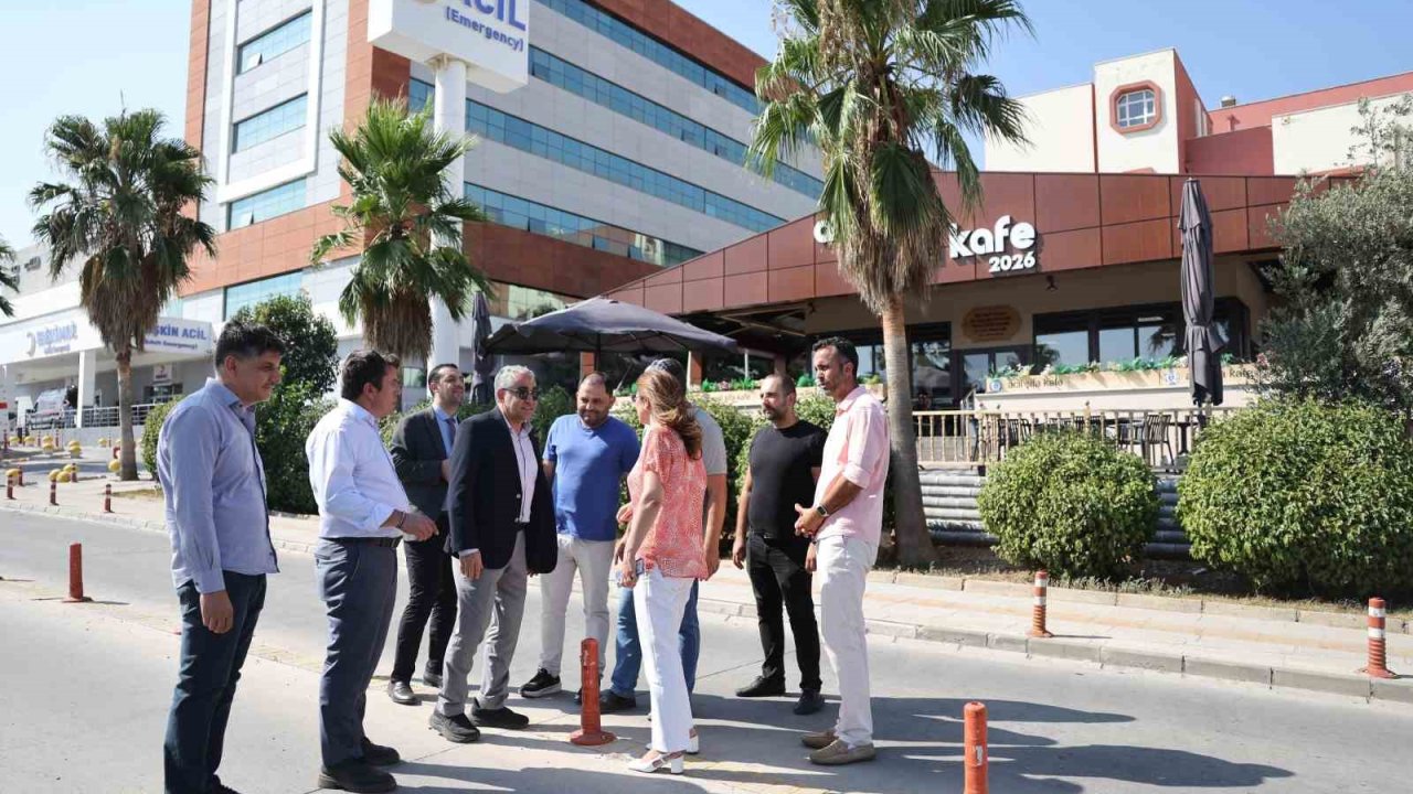 Rektör Kent, ADÜ Hastanesi’ndeki otopark çalışmalarını inceledi