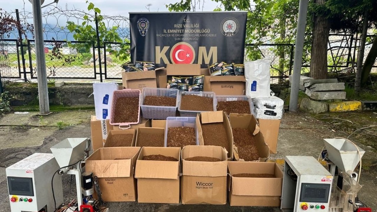 Rize’de kaçakçılık operasyonu: 45 gözaltı
