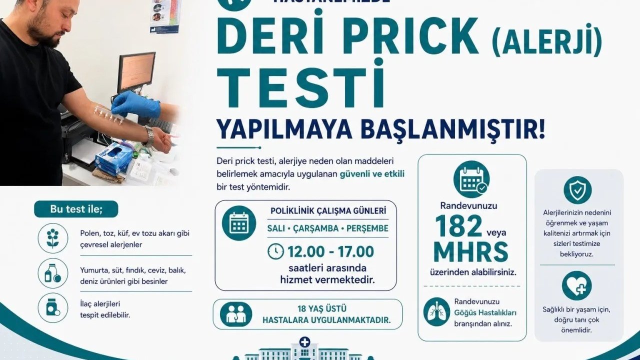 Boyabat’ta modern alerji tanı hizmeti hayata geçti
