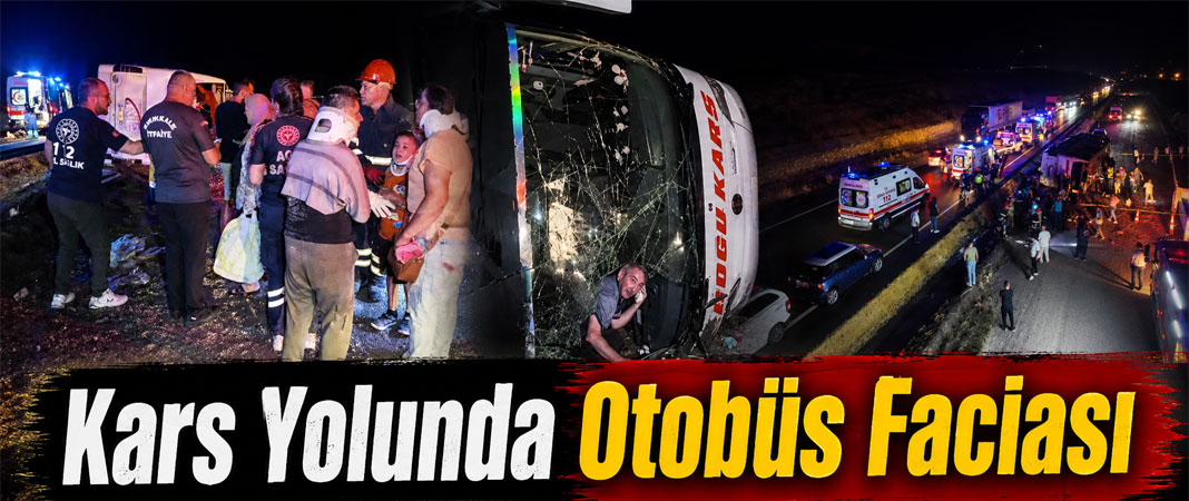 Kars’a Gelen Yolcu Otobüsü Kırıkkale’de Devrildi: 29 Yaralı