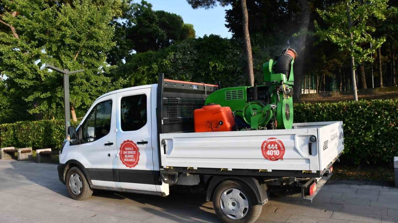 Büyükşehir ilaçlama ekipleri 7/24 sahada