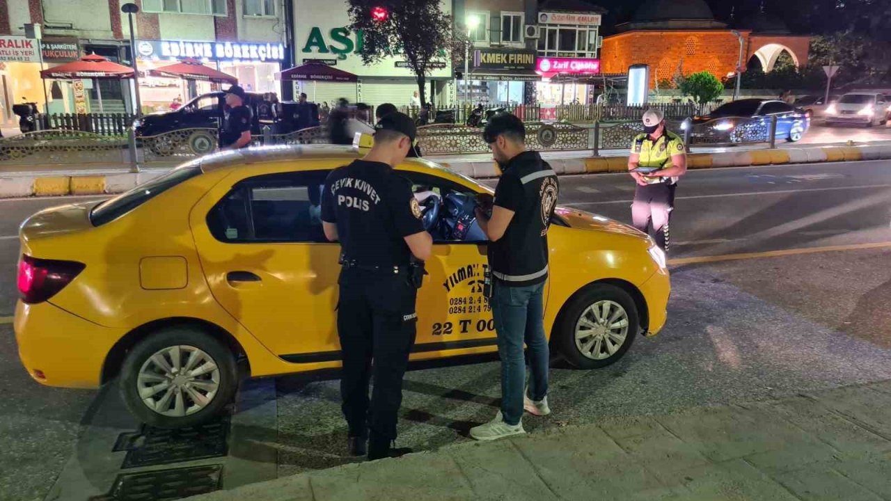 Edirne polisinden şok uygulama