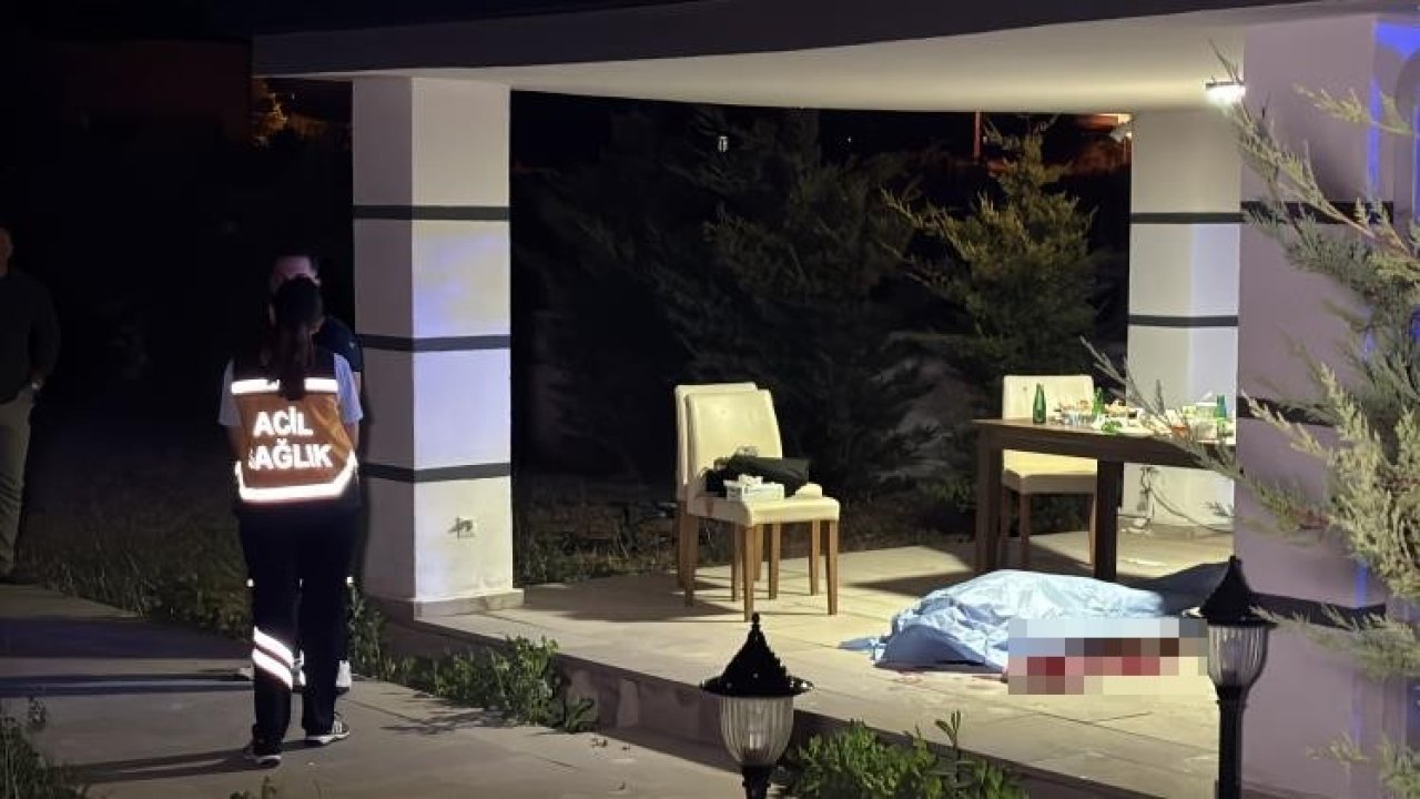 Aksaray’da villa bahçesindeki içki masasında cinayet: 1 ölü