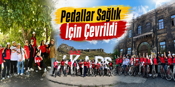 Kars’ta Pedallar Sağlık İçin Çevrildi
