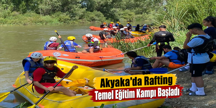 Akyaka’da Rafting Temel Eğitim Kampı Başladı