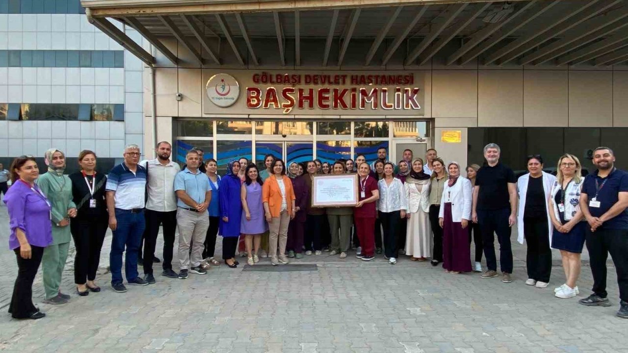 Gölbaşı Devlet Hastanesi "Anne dostu hastane" unvanı aldı