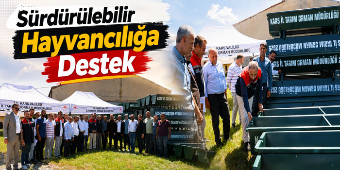 Kars’ta Hayvan İçme Suyu Sıvatlarının Dağıtımına Başlandı