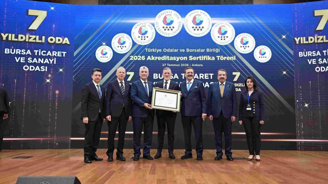 BTSO’nun hizmet kalitesine 7 yıldızlı tescil