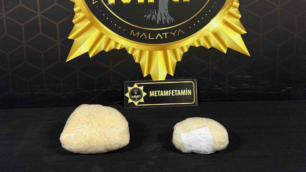 Malatya’da 1 kilo 769 gram metamfetamin ele geçirildi