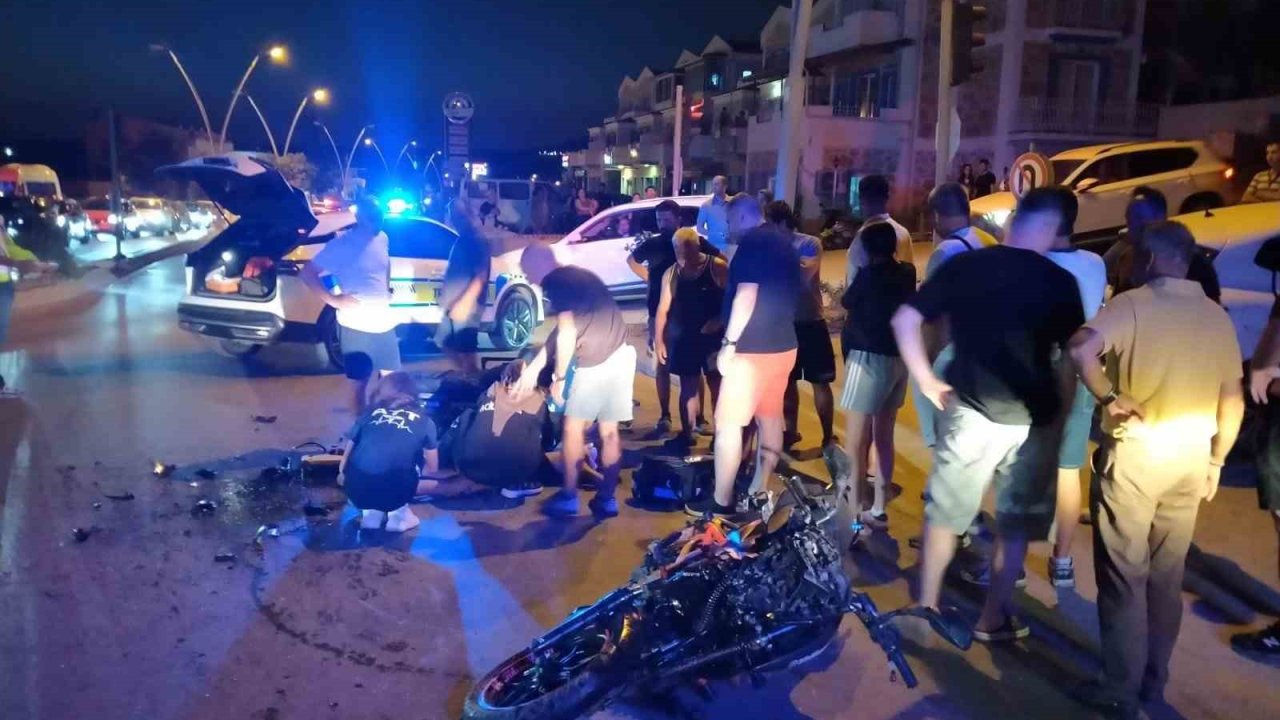 Datça’da trafik kazası: 1 yaralı