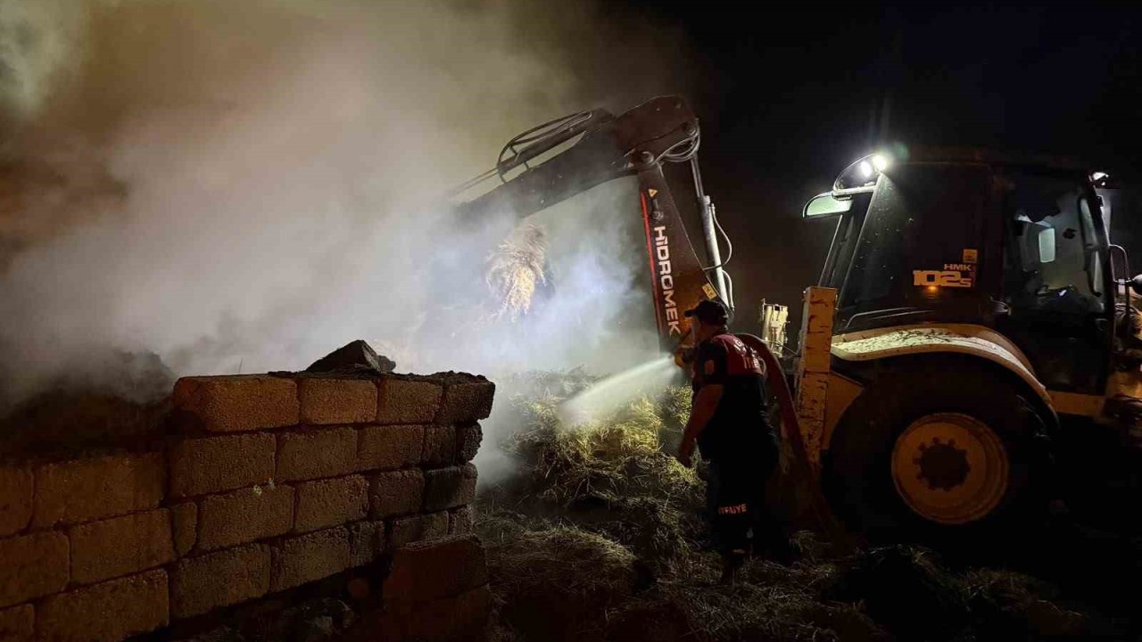 Iğdır’da 2 bin balya alevlere teslim oldu