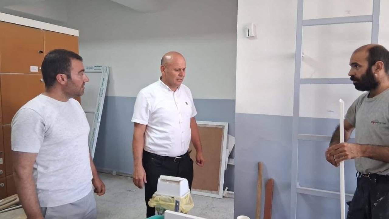 Çermik’te okullar yeni eğitim ve öğretim yılına hazırlanıyor