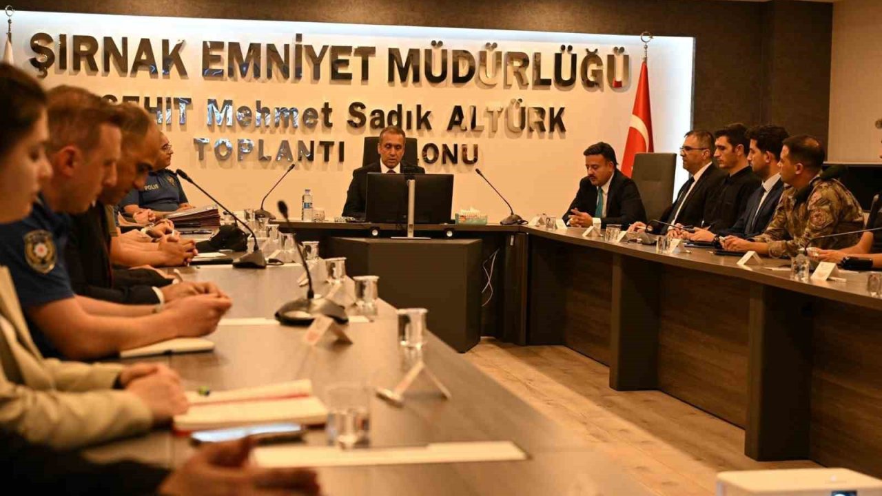 Şırnak’ta güvenlik zirvesi: Huzur için yeni yol haritası belirlendi