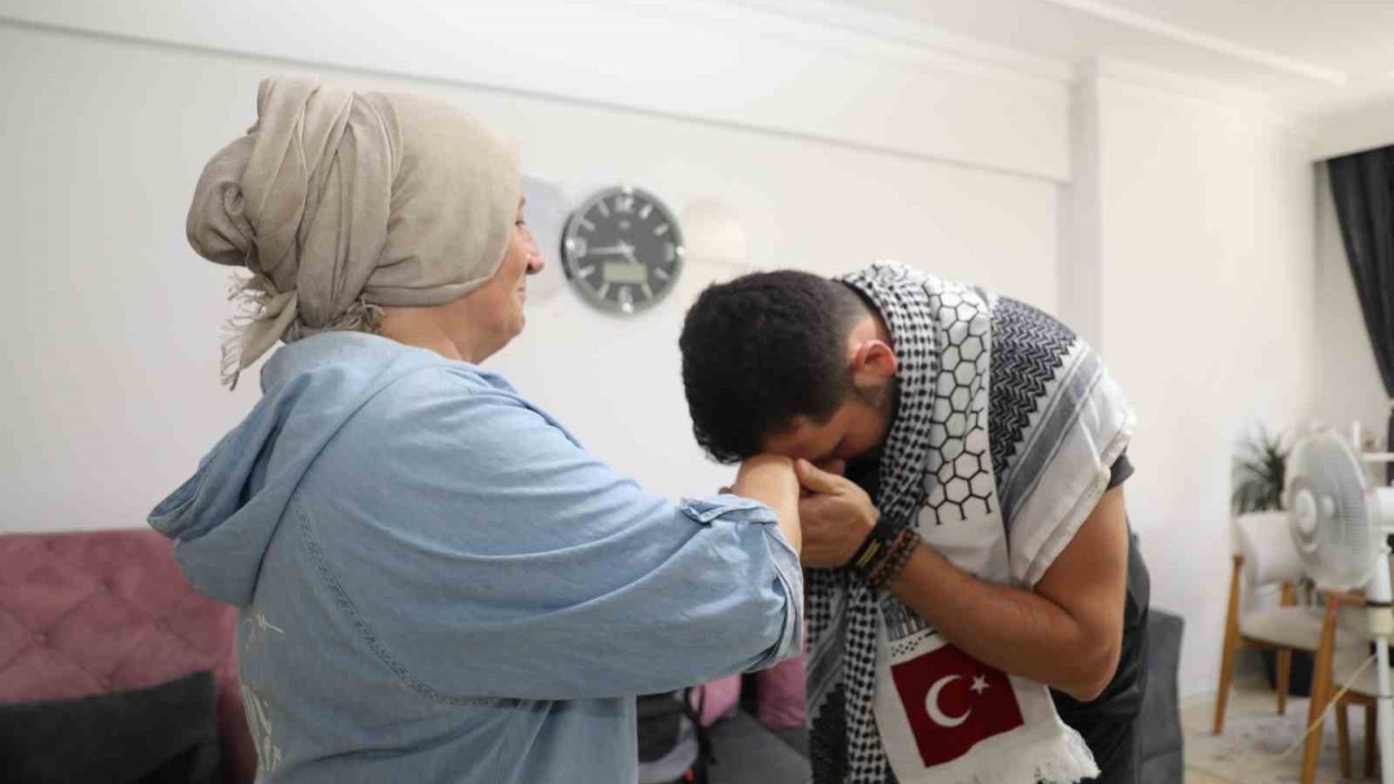 Ailesiyle vedalaştı, zulme ’dur’ demek için Filistin’e yola çıktı