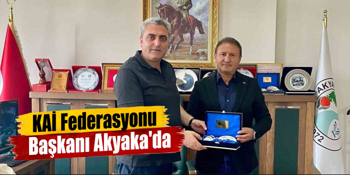 Bursa KAI Federasyonu Başkanı Durmuş Duman’dan Akyaka Belediyesi’ne ziyaret