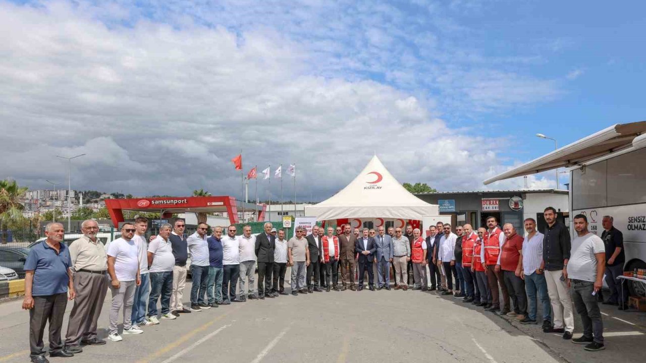 Samsun’da "Birbirimize Candan Bağlıyız" kan bağışı kampanyası