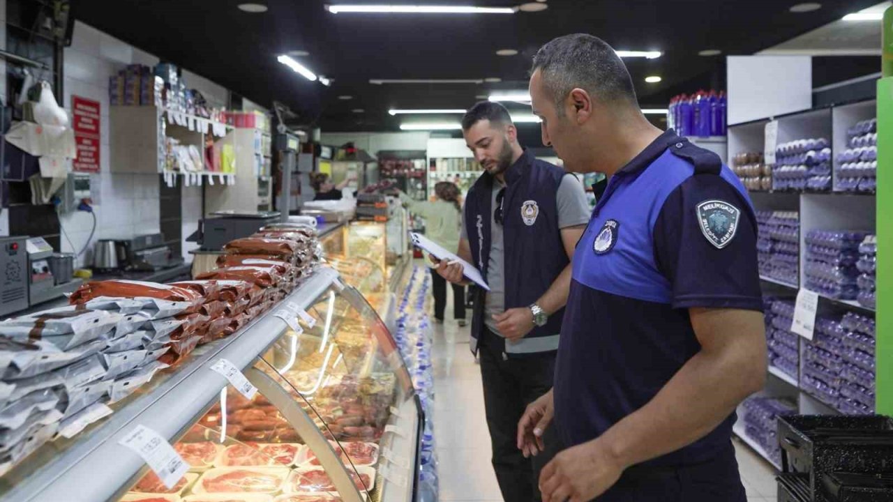 Melikgazi Zabıta’dan marketlerde sıkı denetim