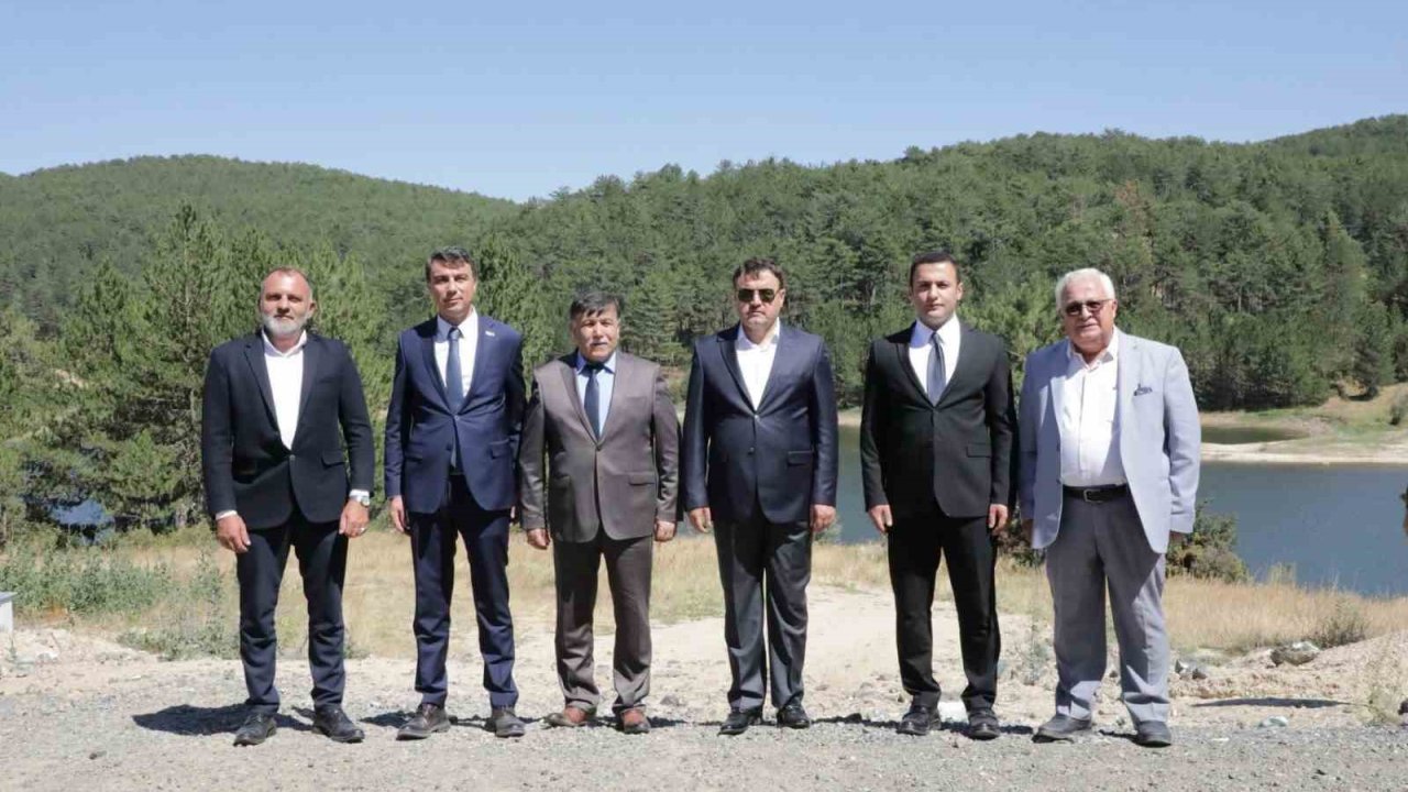 Vali Işın, Kayı Köyü Göleti’nde incelemelerde bulundu