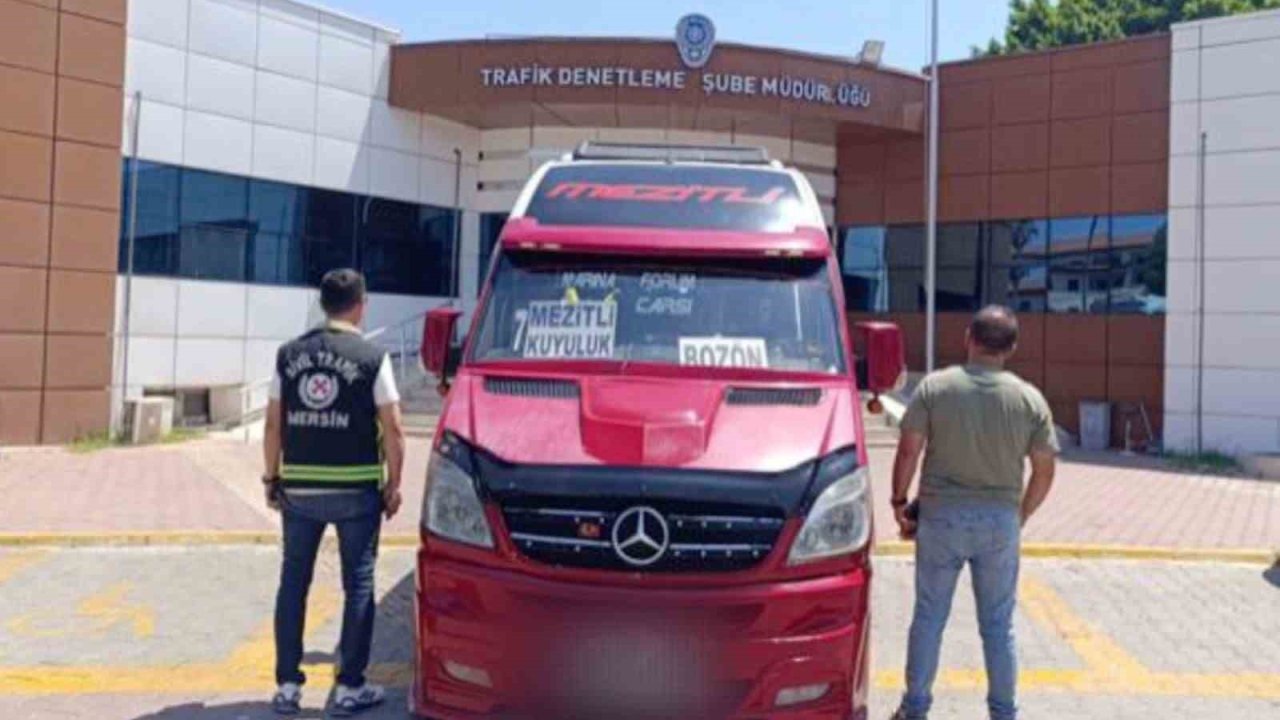 Mersin’de ters şeritte ilerleyen sürücünün ehliyetine el konuldu