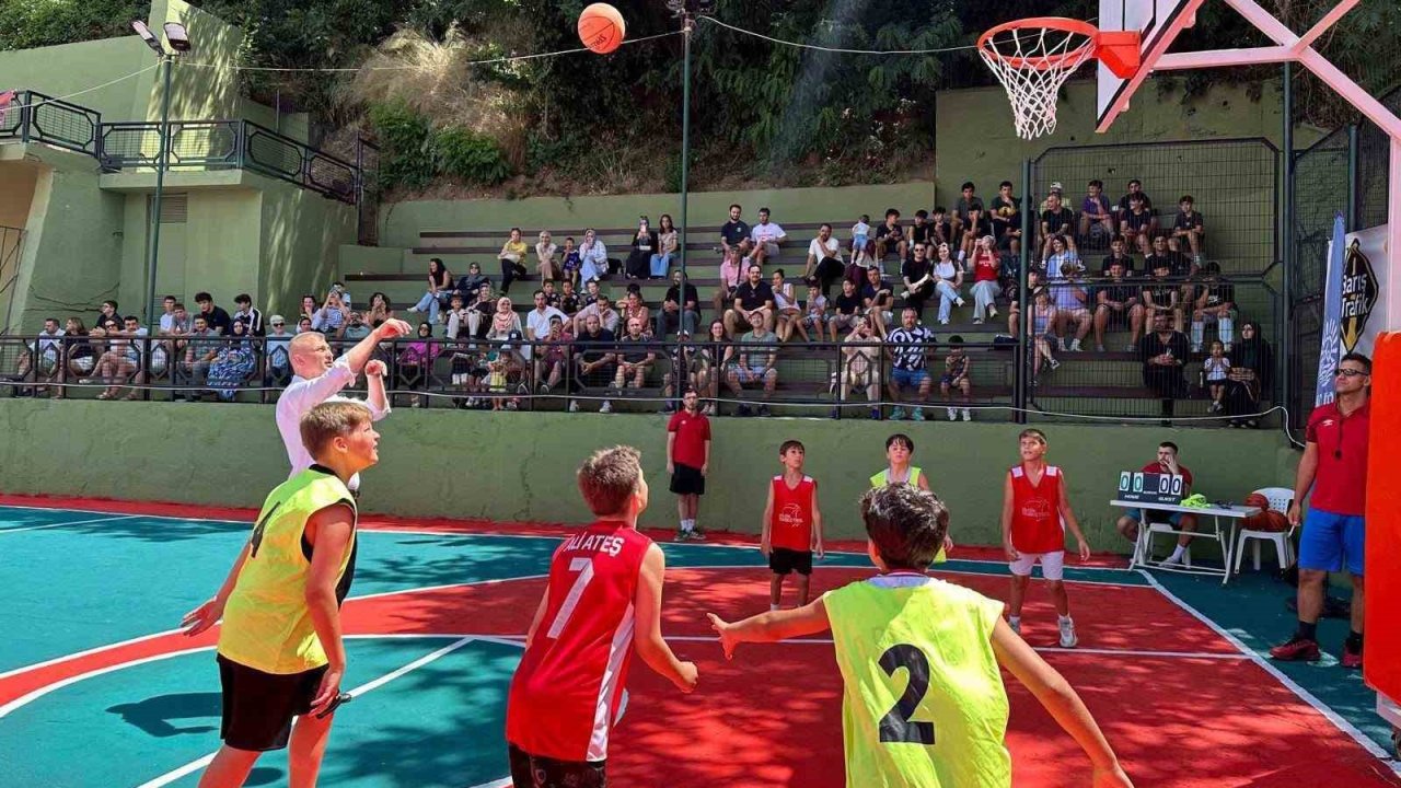 Değirmendere Sahilinde basketbol heyecanı