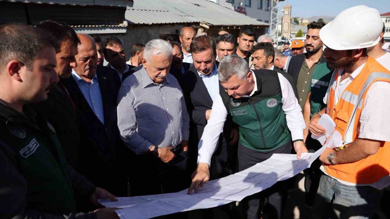 Yıldırım Otlukbeli’ndeki Taşkın Koruma Projesini inceledi