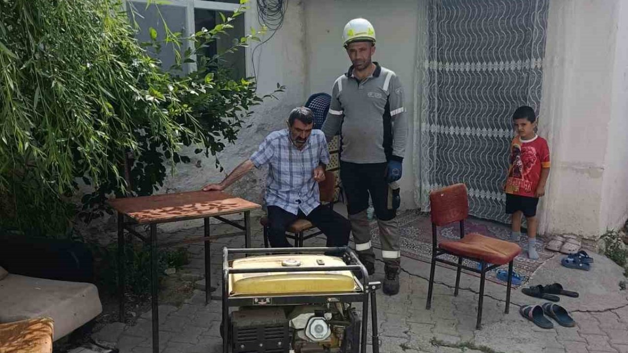 Aras EDAŞ’tan planlı bakım sürecinde hastaya mobil jeneratör desteği