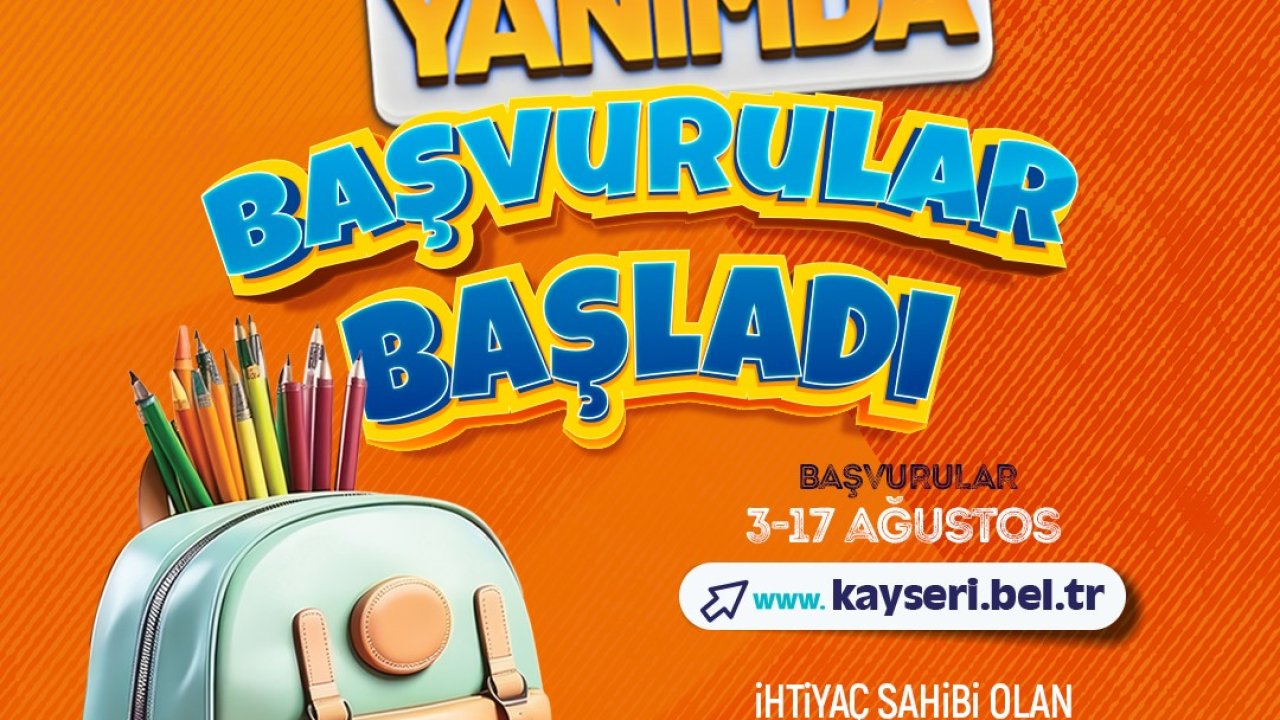 Kayseri Büyükşehir’in 5 bin TL’lik eğitim desteği başvuruları başladı