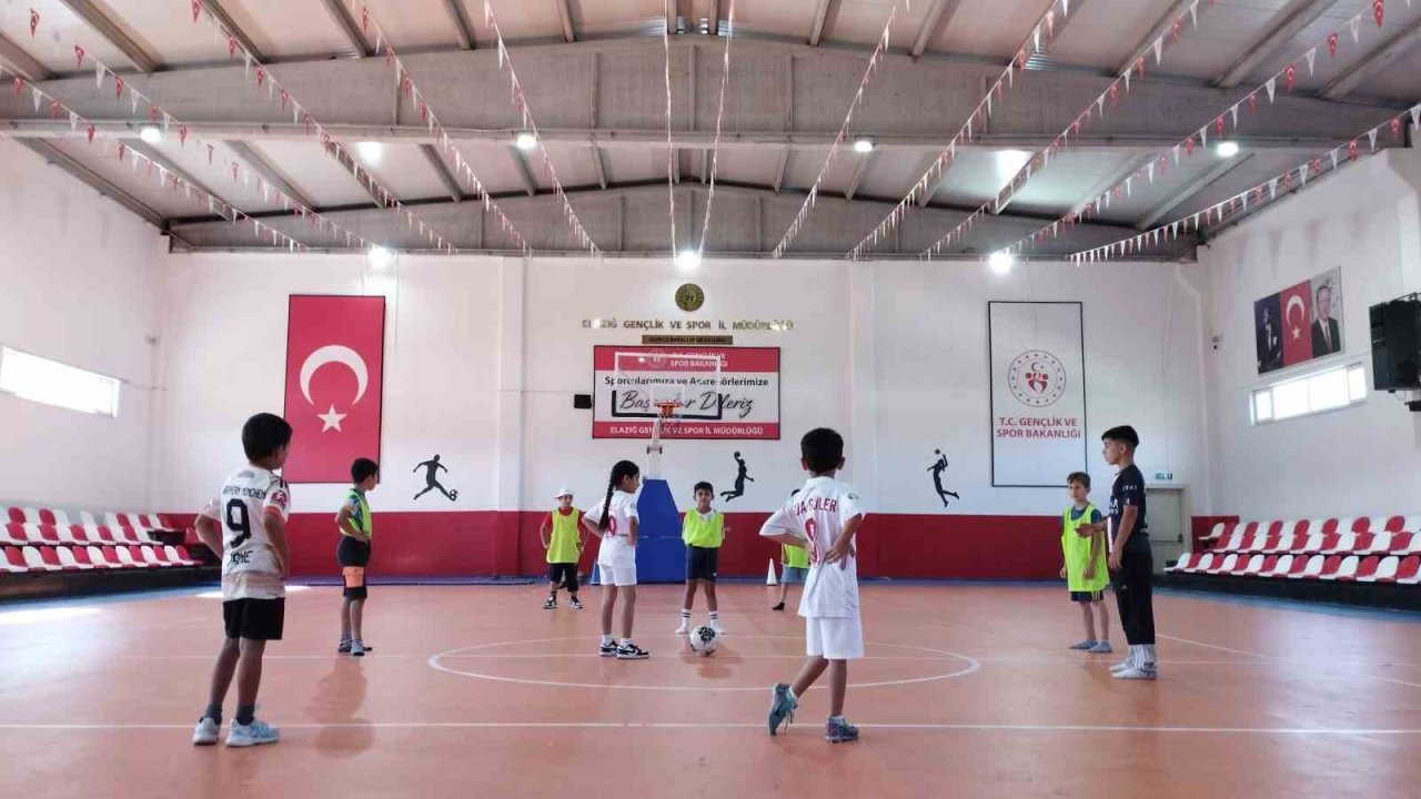 GSB spor okulları Sivrice’de eğitimlerine devam ediyor