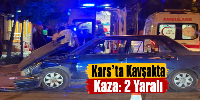 Kars’ta Kaza, 2 Yaralı var