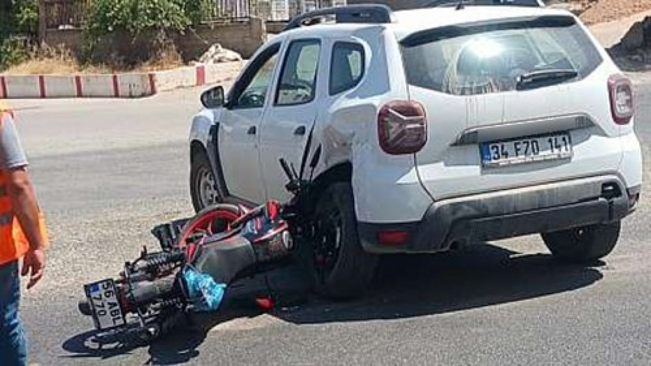 Siirt’te otomobil ile motosiklet çarpıştı: 1 yaralı