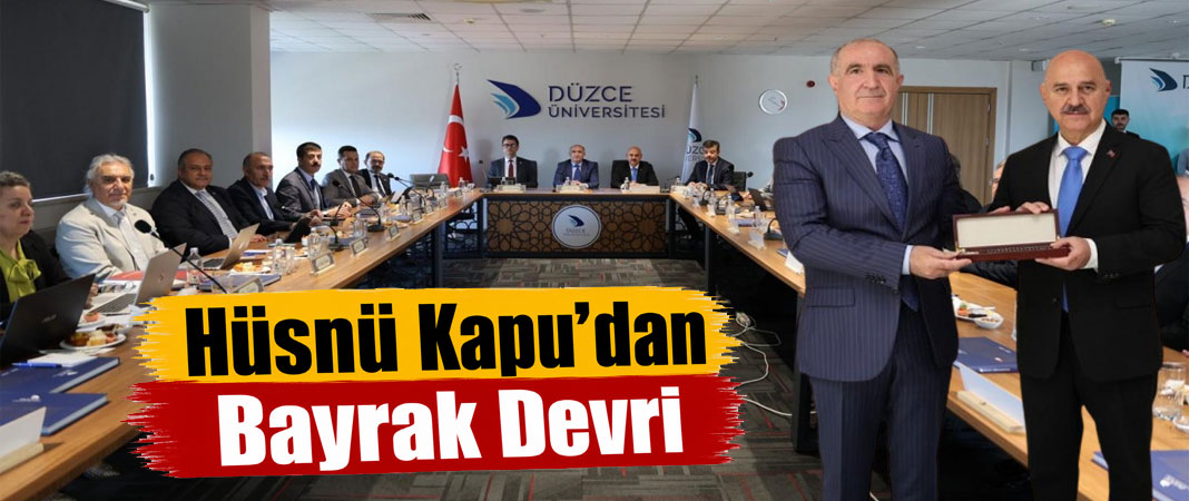KAÜ Rektörü Hüsnü Kapu, ÜAK Dönem Başkanlığını Devretti