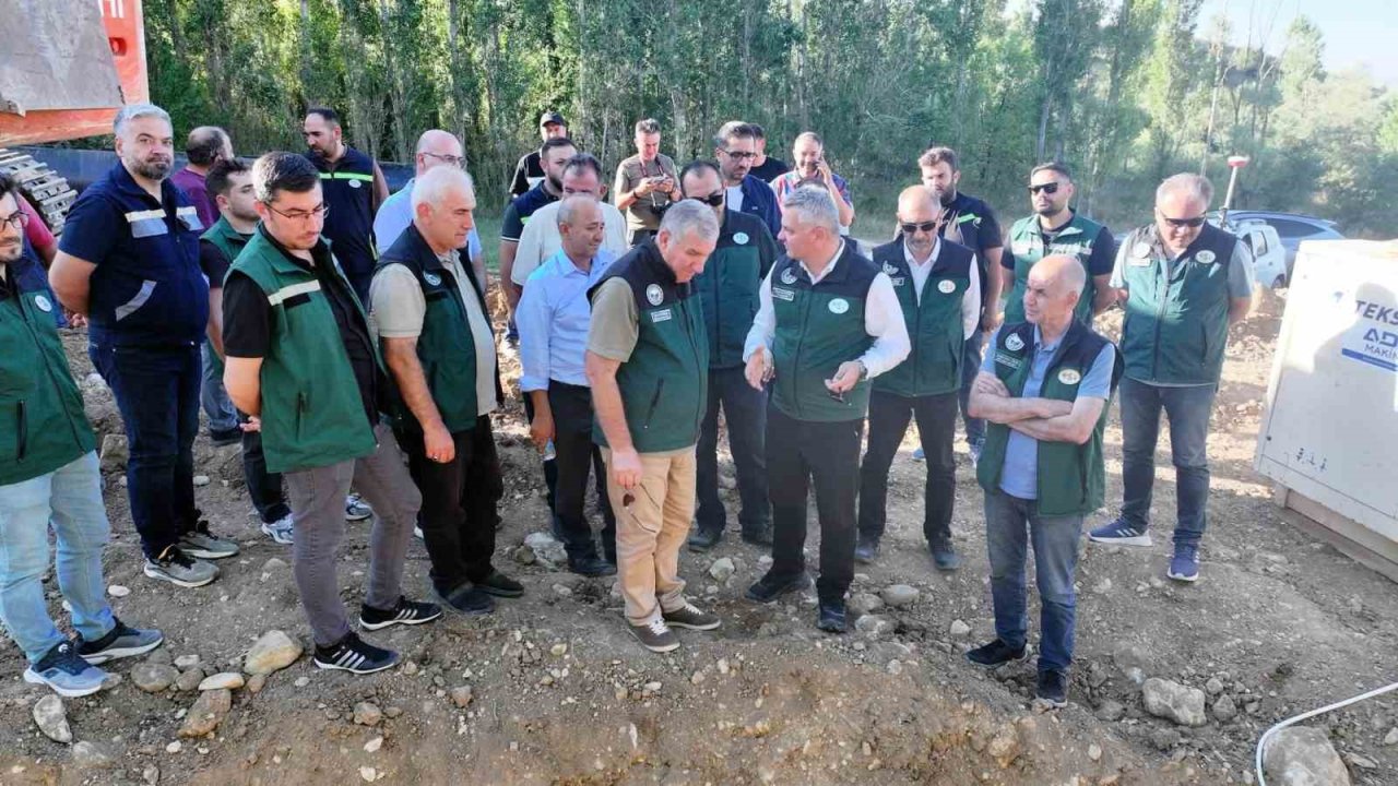 DSİ heyeti Turnaçayırı Barajı Sulama Projesi’ni sahada inceledi