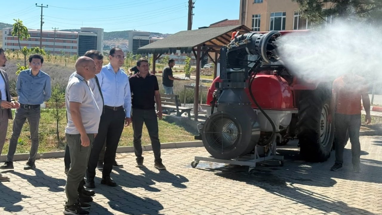 DPÜ Tavşanlı MYO’da geliştirilen "Turbo Fanlı Su Atomizer" protokole tanıtıldı