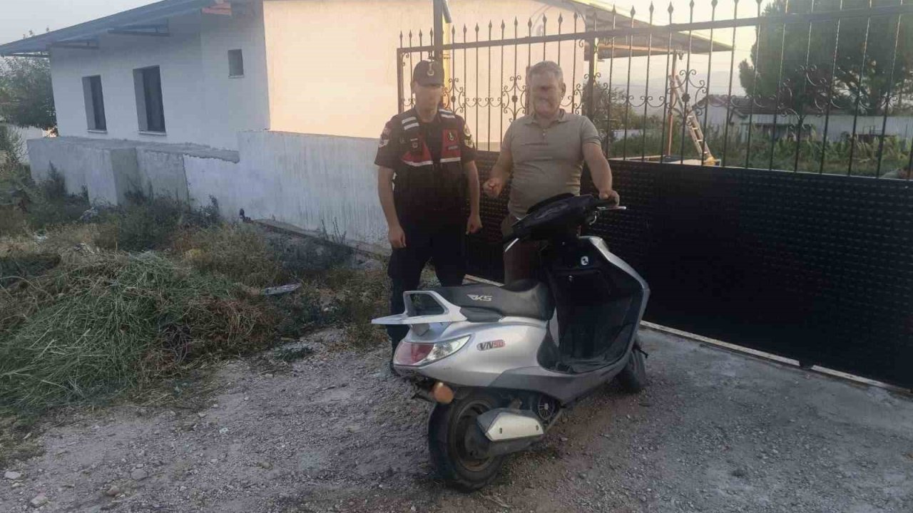 Çine’de çalınan motosiklet JASAT çalışmasıyla bulundu