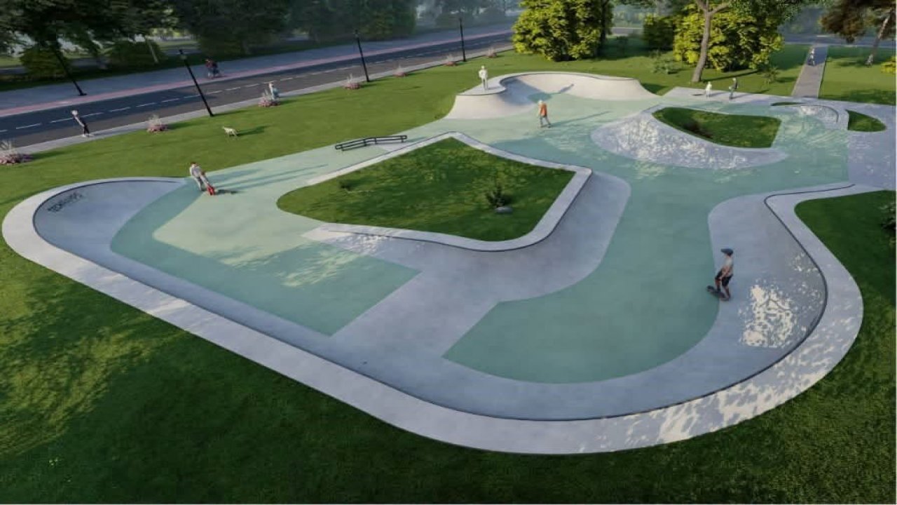 İnegöllü gençlere yeni kaykay park