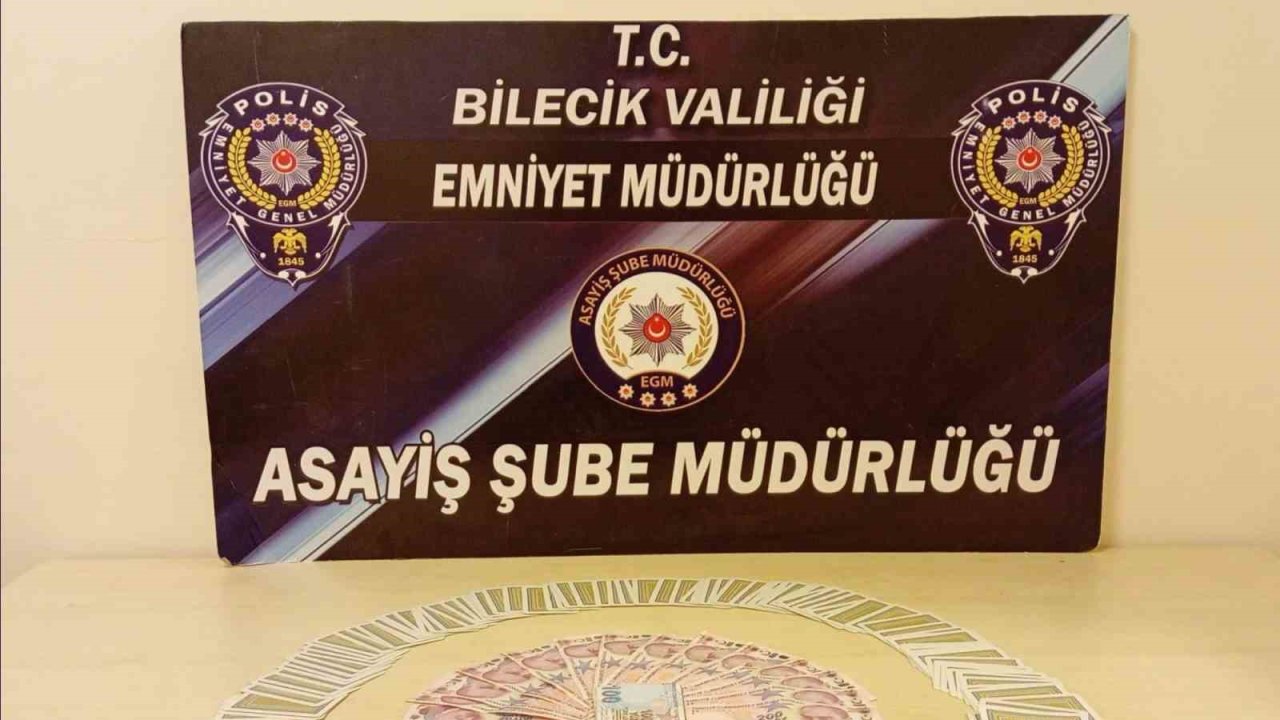 Bilecik’te kumar baskını: 7 kişiye 95 bin lira ceza