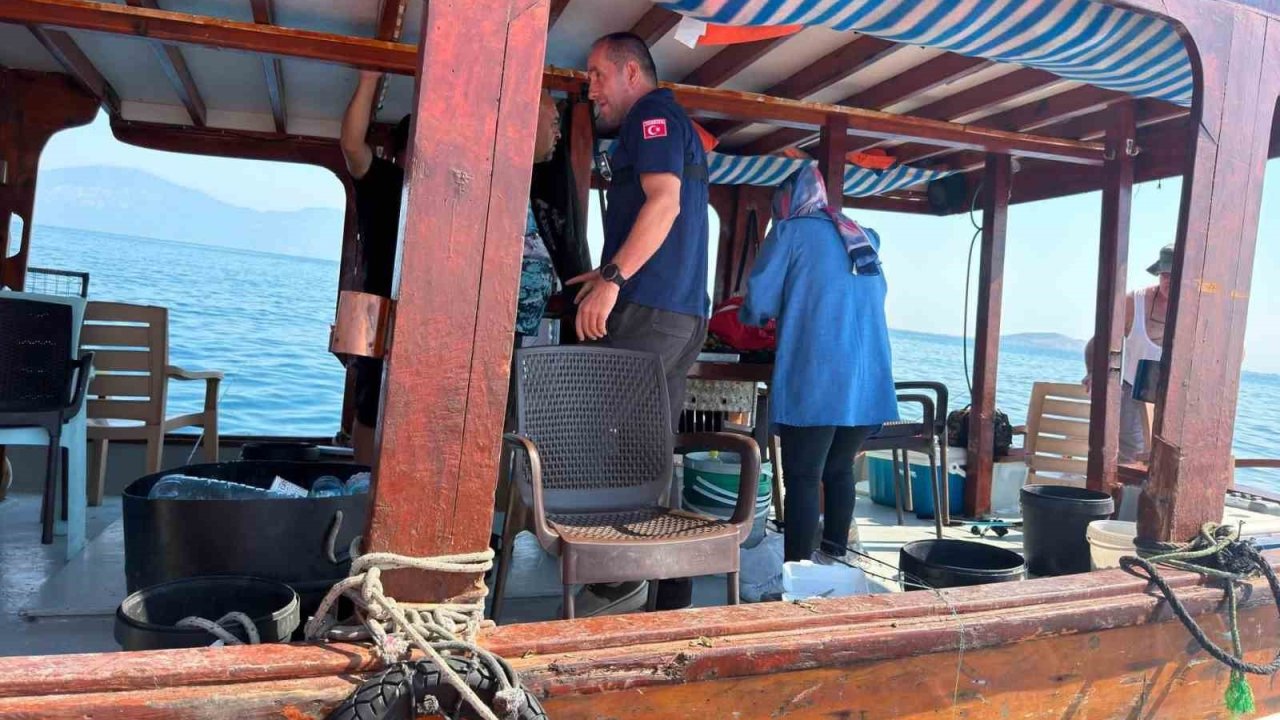 Didim’de denizde su ürünleri denetimi yapıldı