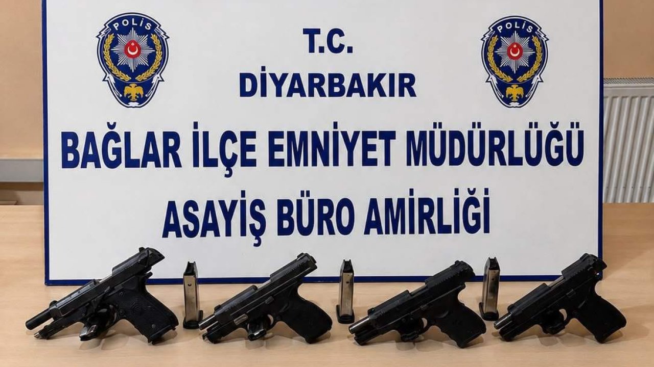 Silahlı kavgaya bakan polis, hem şahısları yakaladı hem de silahları ele geçirdi