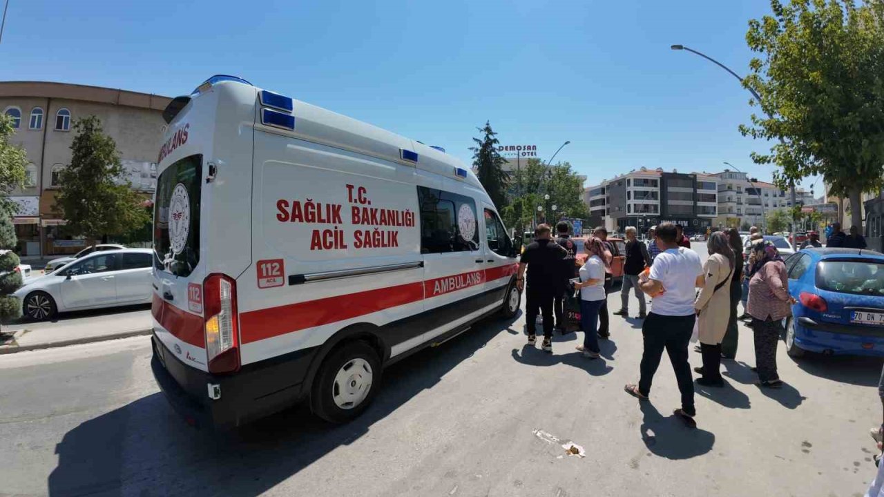 Karaman’da otomobilin çarptığı genç kadın yaralandı