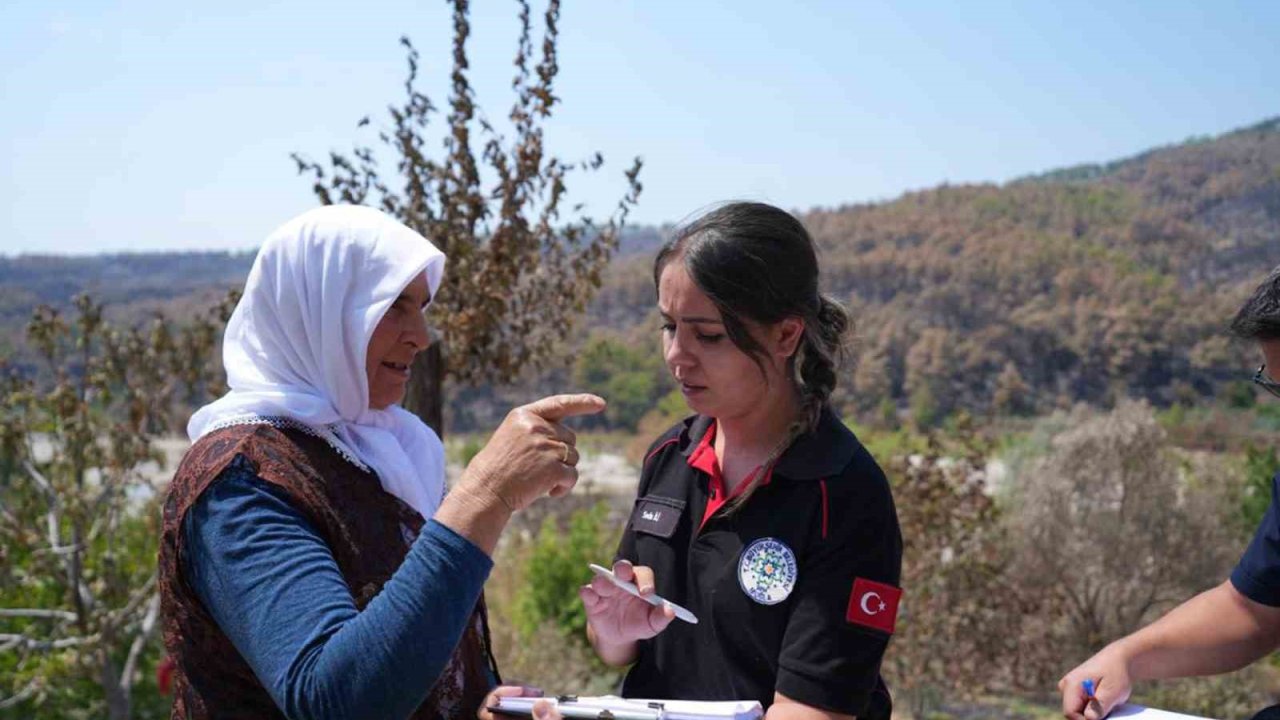 Seydikemer’de yangın sonrası Muğla Büyükşehir ekiplerinden seferberlik