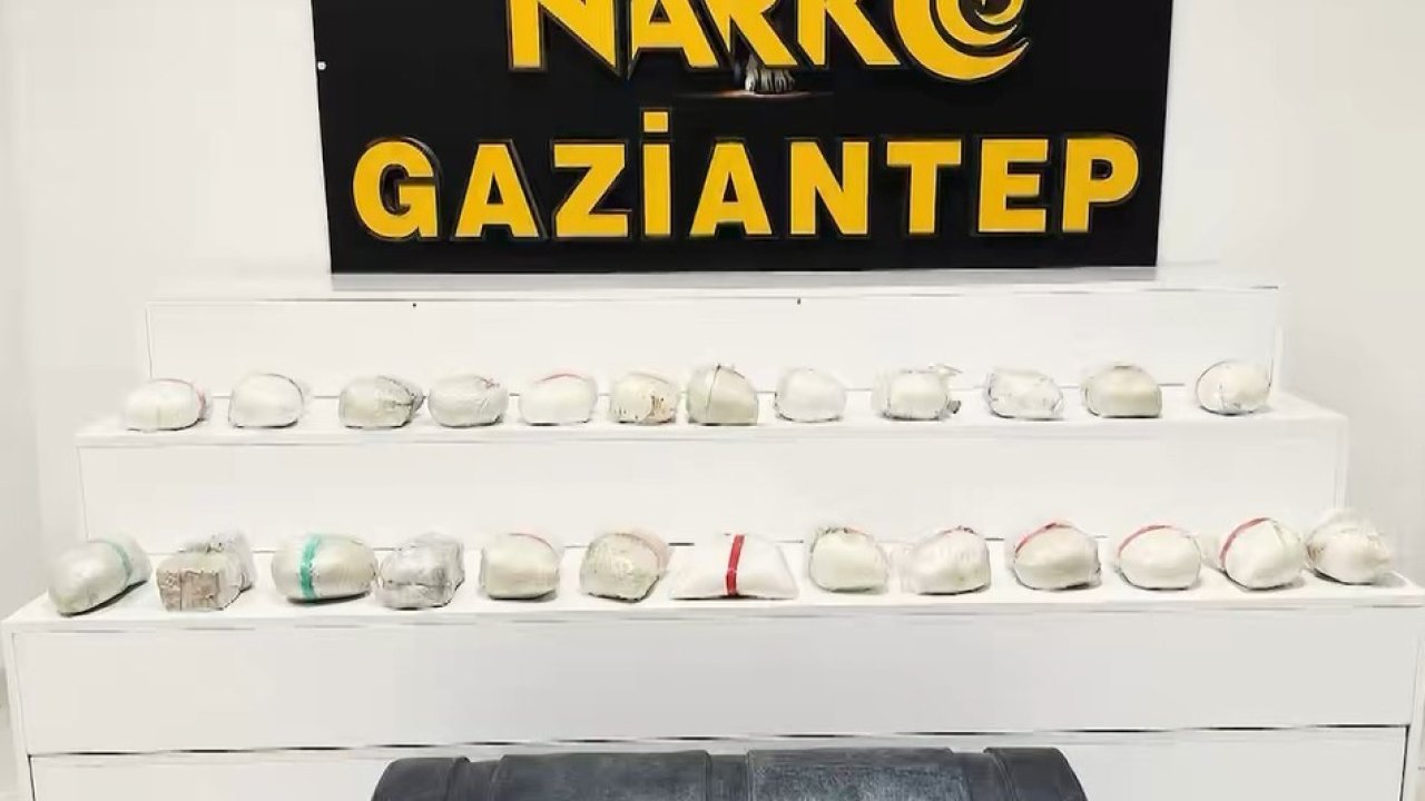 Gaziantep’te 24 kilo uyuşturucu ele geçirildi: 1 gözaltı