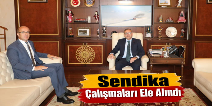 Vali Polat, Türk Eğitim-Sen Kars İl Başkanı Ağadedeoğlu’nu Kabul Etti