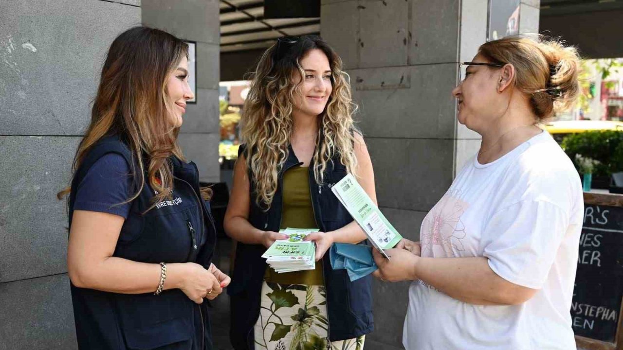Kemer Belediyesi’nden esnafa sıfır atık bilgilendirmesi
