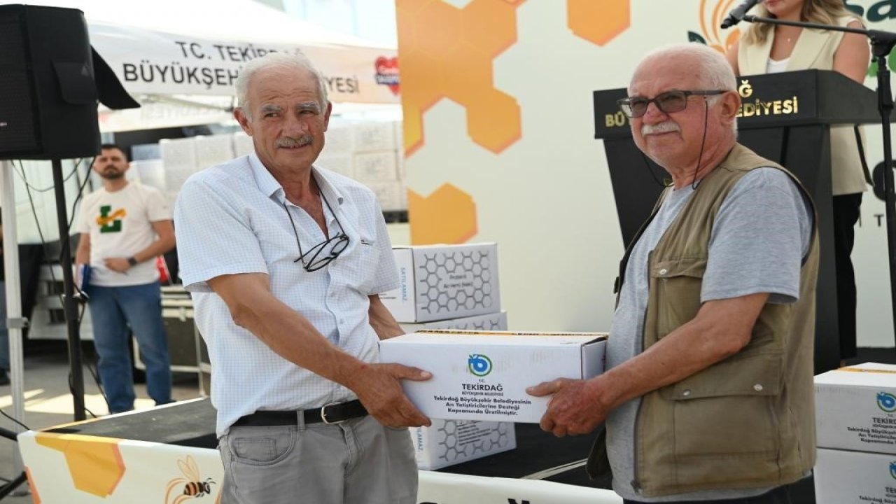 Tekirdağ’da 780 arı yetiştiricisine yem desteği sağlandı