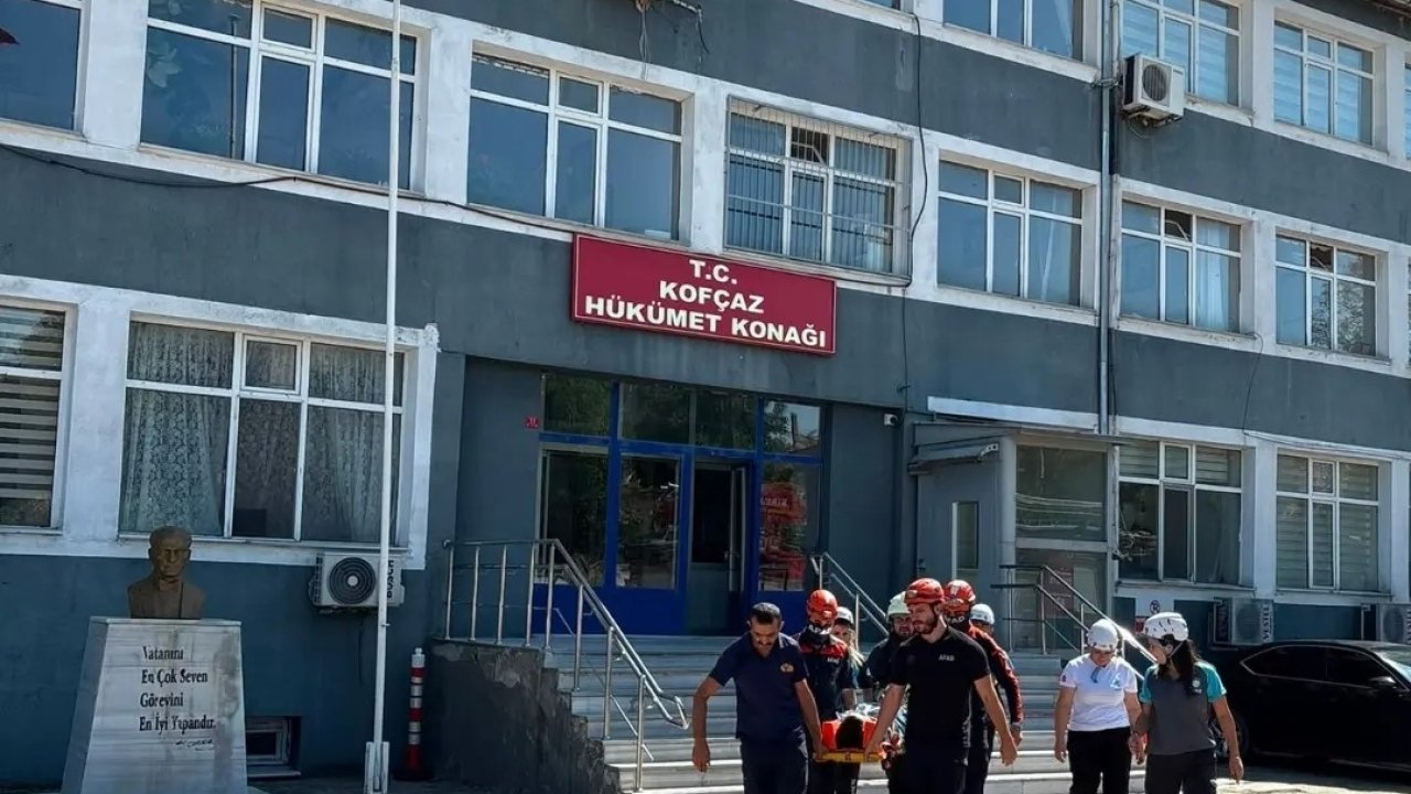 Kofçaz Kaymakamlığında deprem ve yangın tatbikatı