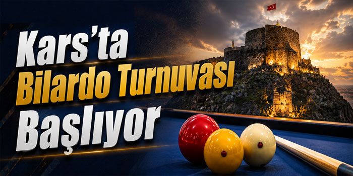 Kars’ta 3 Bant Bilardo Heyecanı Başlıyor
