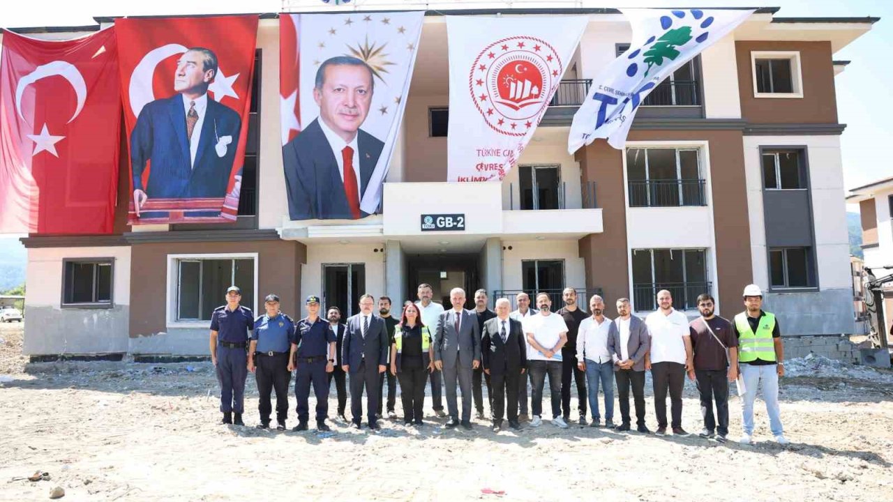 Düzce’de TOKİ konutları hızla yükseliyor