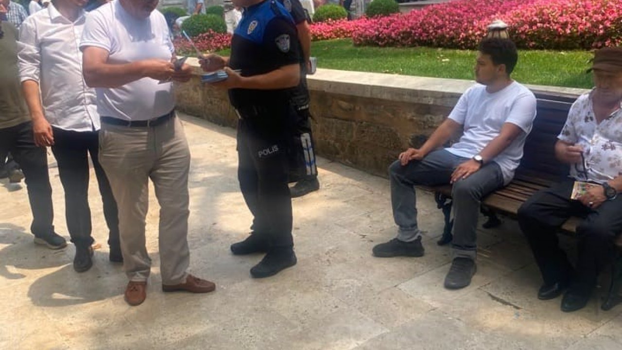 Bursa’da polisten vatandaşlara güvenlik bilgilendirmesi